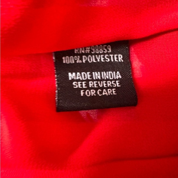 W118 by Walter Baker Red & Blue Scoop Neck Mini Dress Size Small - Picture 9 of 10